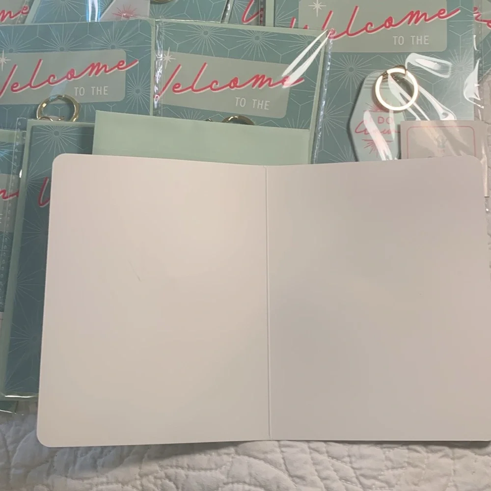Wedding Cards~Welcome to the I Do Crew Wedding note card W/Keychain 30 New cards